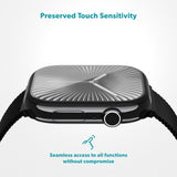 Epico - Apple Watch 11 / 10 (46mm) 3D+ Flexiglass m. Installationsramme - Gennemsigtig / Sort Kant