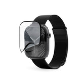 Epico - Apple Watch 11 / 10 (46mm) 3D+ Flexiglass m. Installationsramme - Gennemsigtig / Sort Kant