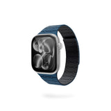 Apple Watch (38/40/SE/41/42) Epico Magnetic+ Silikone Urrem - Blå / Sort