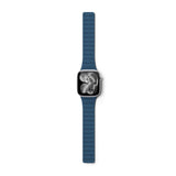 Apple Watch (38/40/SE/41/42) Epico Magnetic+ Silikone Urrem - Blå / Sort