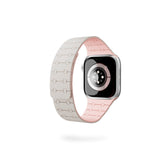 Apple Watch (42/44/SE/45/46/49) Epico Magnetic+ Silikone Urrem - Starlight / Lyserød
