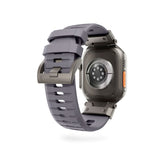 Apple Watch (42/44/SE/45/46/49) Epico Rubber Pro Urrem m. Metalspænde - Grå