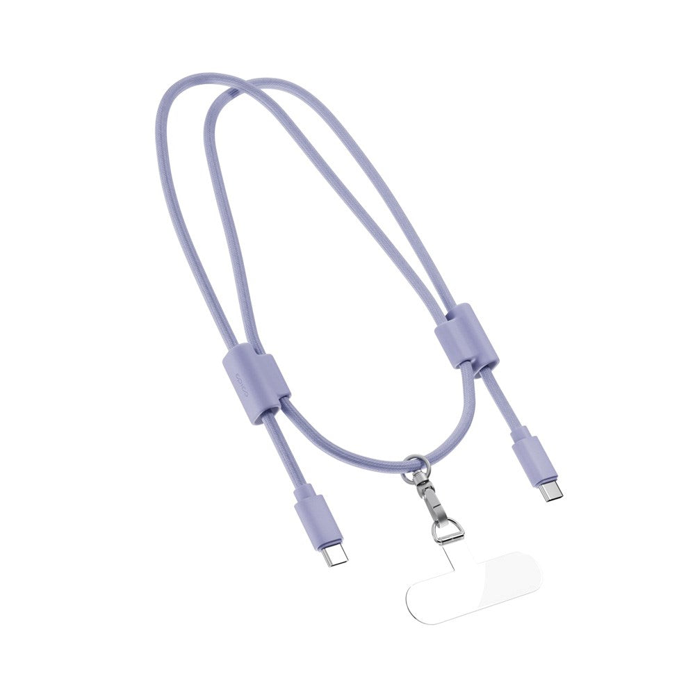 Epico Mobilstrop m. Integreret 60W USB-C til USB-C Kabel - Lilla