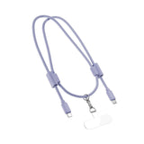 Epico Mobilstrop m. Integreret 60W USB-C til USB-C Kabel - Lilla