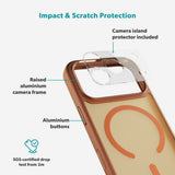 Epico iPhone 17 Pro Max HeroMatte Pro Mag+ Cover inkl. Kamerabeskyttelse - MagSafe Kompatibel - Orange