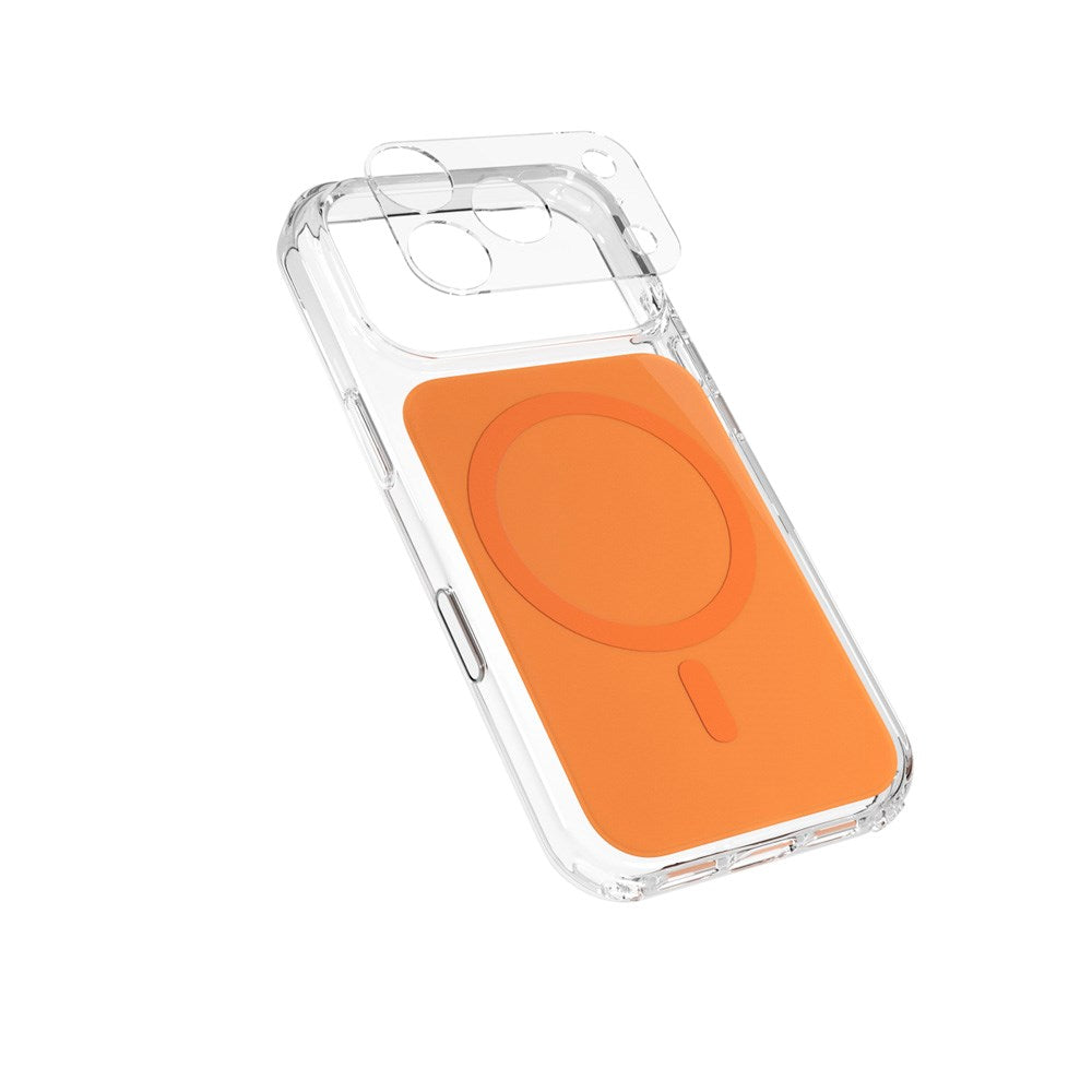 Epico iPhone 17 Pro Tile Mag+ Bagside Cover - MagSafe Kompatibel - Gennemsigtig / Orange