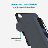 iPad Air 11-10.9" (2026-2020) / Pro 11" (2022-2018) Epico SolidWoven Flip Cover m. Ståfunktion - Sort