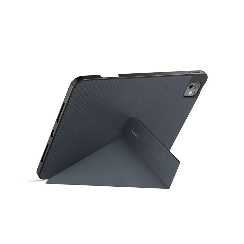 iPad Pro 12.9" (2022-2018) / Air 13" (2026-2024) Epico SolidWoven Flip Cover m. Ståfunktion - Sort
