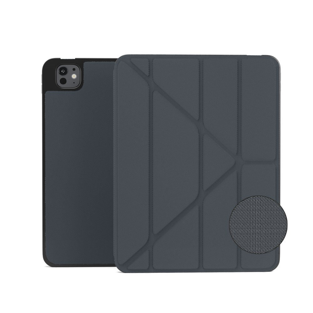 iPad Pro 12.9" (2022-2018) / Air 13" (2026-2024) Epico SolidWoven Flip Cover m. Ståfunktion - Sort