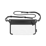 Spello Vandtæt Universal Etui m. Crossbody Strop - Maks. 8.5" - Sort / Gennemsigtig
