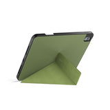 iPad 11" (2025) / 10.9" (2024 / 2022) Epico SolidWoven Flip Cover m. Ståfunktion - Grøn