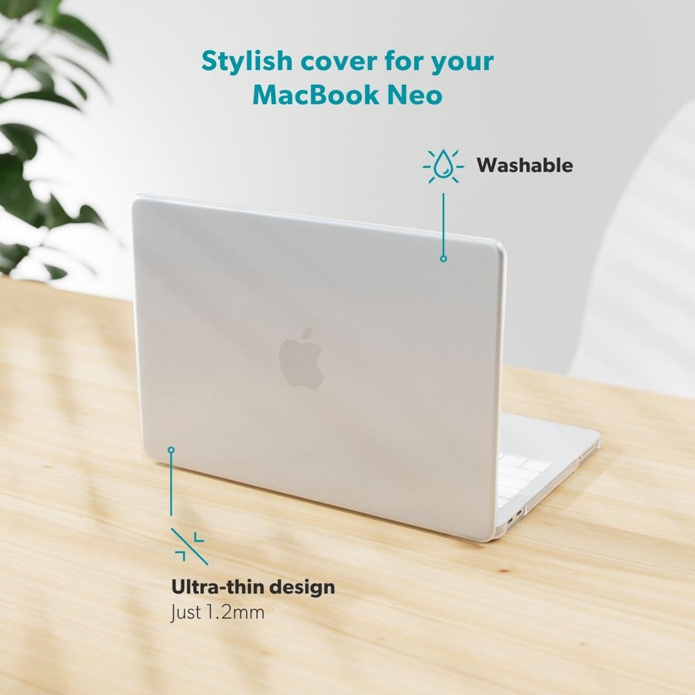 MacBook Neo 13 A18 Pro (2026) Epico Slim Shell Cover - Mat Gennemsigtig