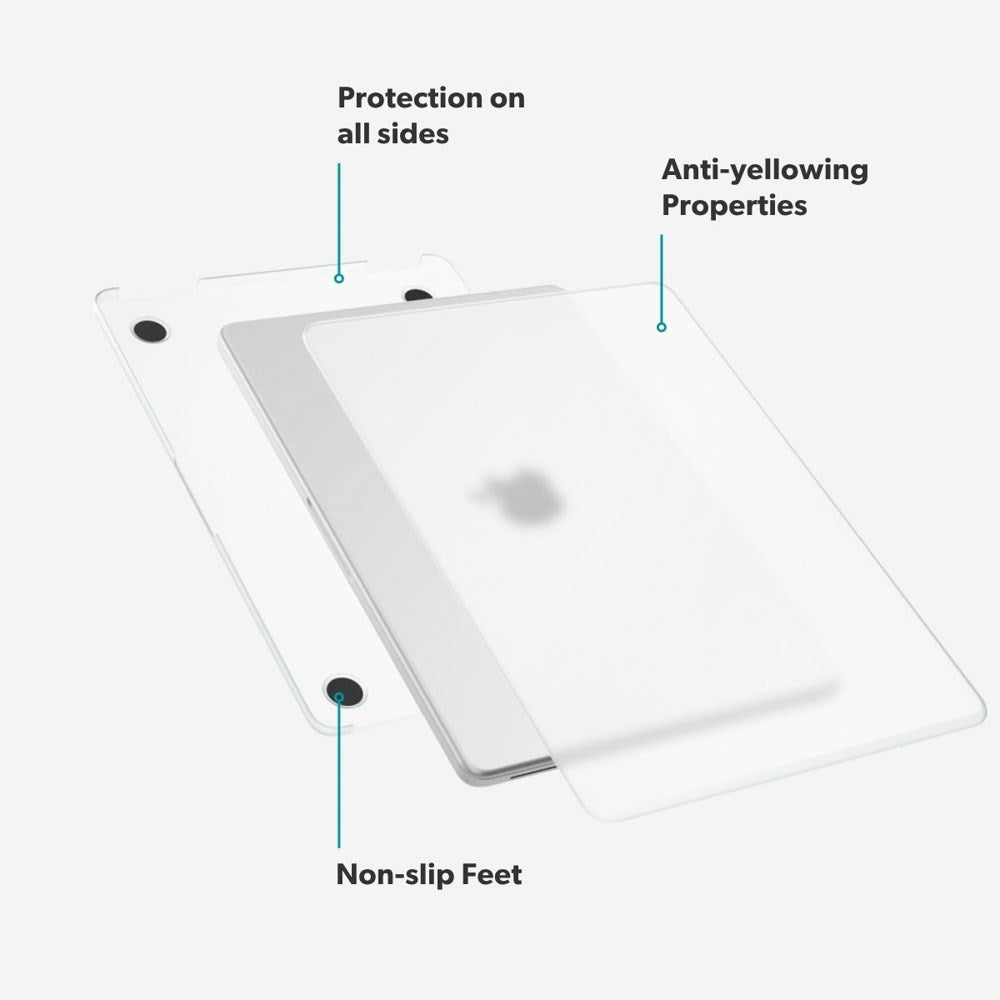 MacBook Neo 13 A18 Pro (2026) Epico Slim Shell Cover - Mat Gennemsigtig
