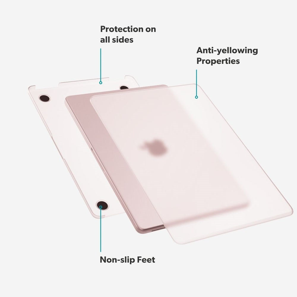MacBook Neo 13 A18 Pro (2026) Epico Slim Shell Cover - Mat Blush