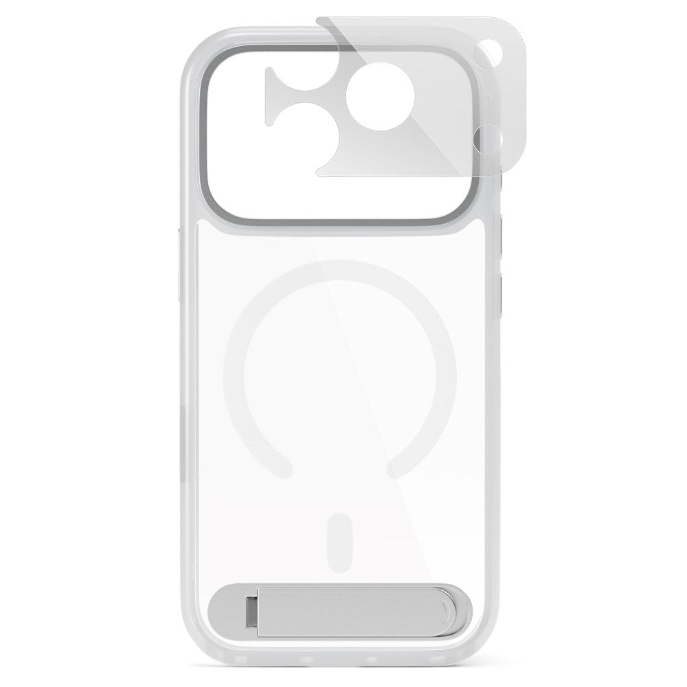 Epico iPhone 18 Pro Max / 17 Pro Max HeroStand Pro Mag+ Mobil Cover inkl. Kamerabeskyttelse og Ståfunktion - MagSafe Kompatibel - Gennemsigtig
