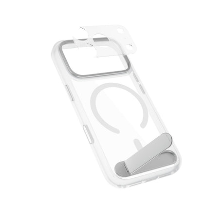 Epico iPhone 18 Pro Max / 17 Pro Max HeroStand Pro Mag+ Mobil Cover inkl. Kamerabeskyttelse og Ståfunktion - MagSafe Kompatibel - Gennemsigtig