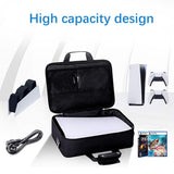 Opbevaringstaske til PS5 m. Skulderstrop - Sort / Blå