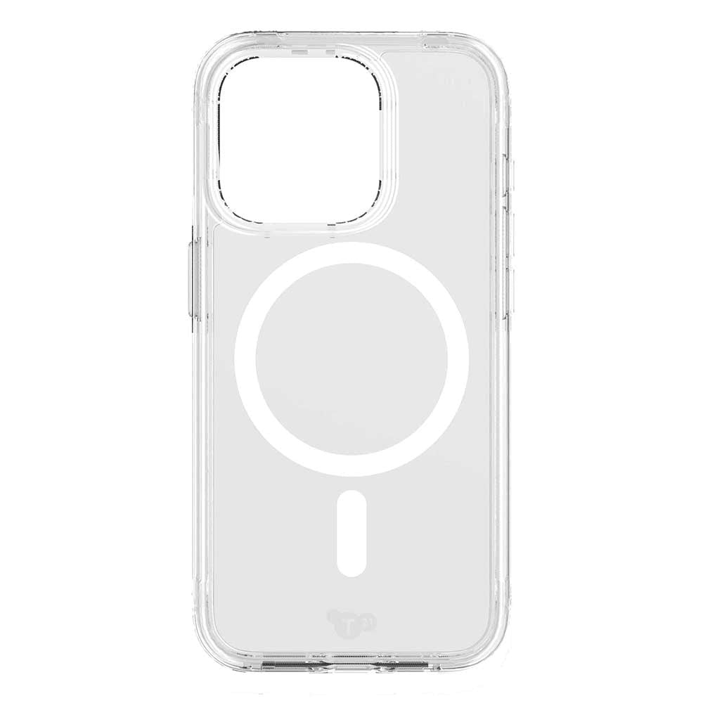 iPhone 15 Pro Tech21 EVO Clear Bagside Cover - MagSafe Kompatibel - Transparent