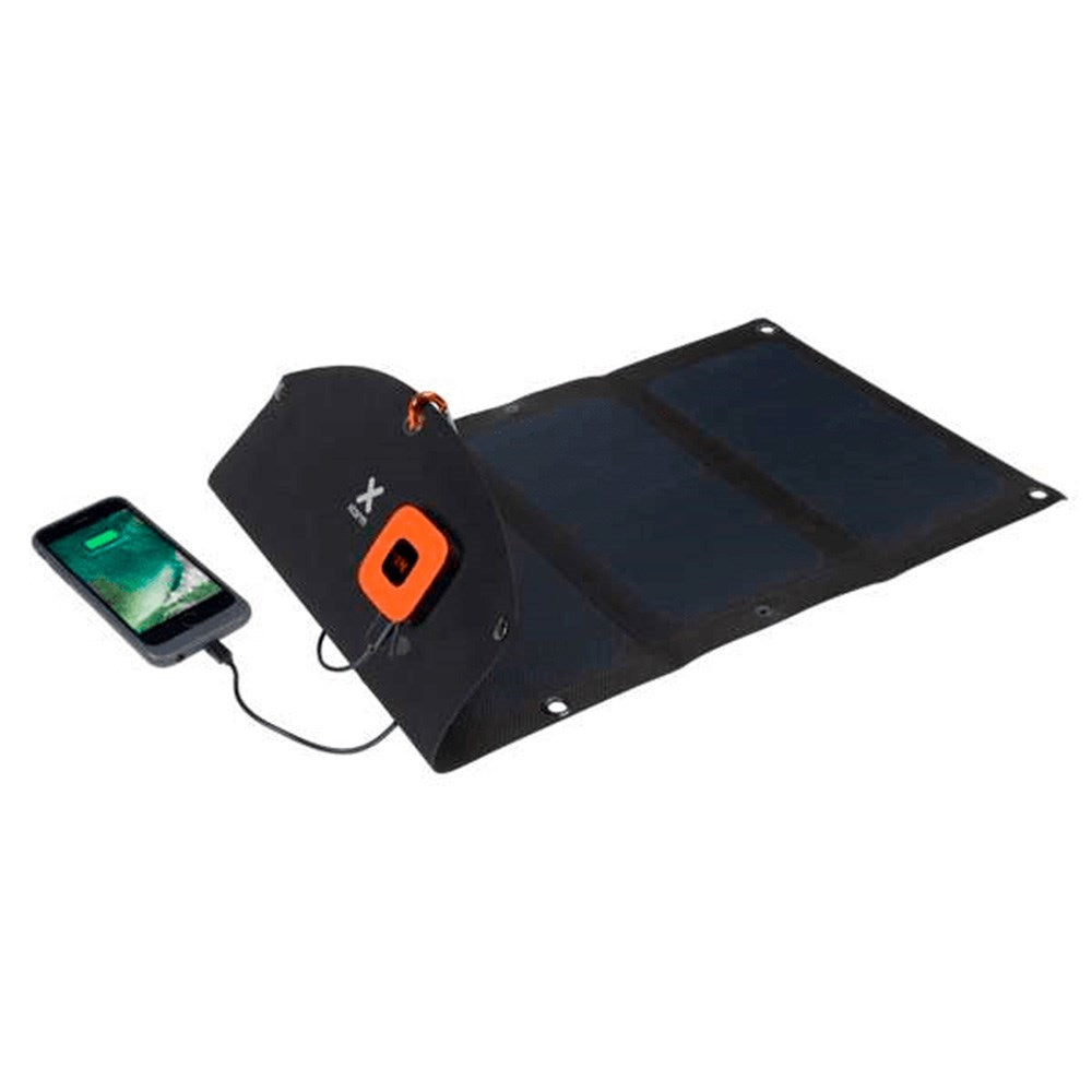 Xtorm Extreme SolarBooster Solcelle Oplader 21W m. USB-A & USB-C - Sort