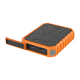 Xtorm Rugged Powerbank 18W - 2 x USB-A QC & 1 x USB-C PD - 10.000mAh - Sort / Orange