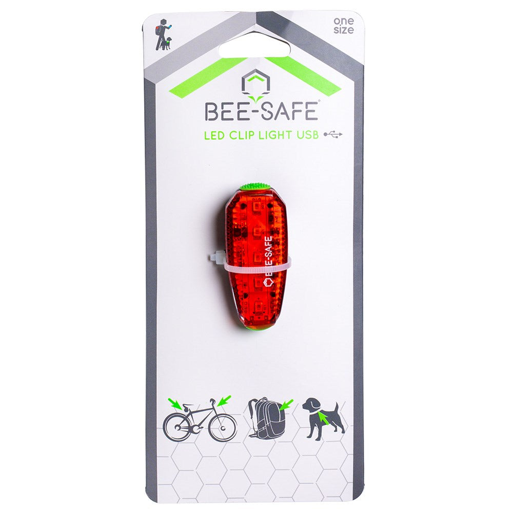 LED Clip Light fra Bee-Safe - Rød