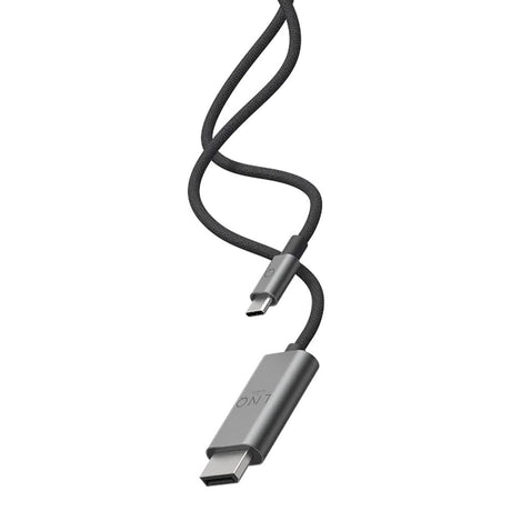 LINQ byELEMENTS Pro Kabel USB-C til Displayport - 8K/60Hz - 2 m - Grå / Sort