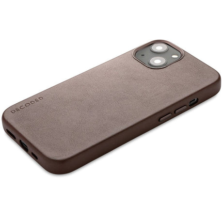 Decoded iPhone 13 Læder Bagside Cover - MagSafe Kompatibel - Brown