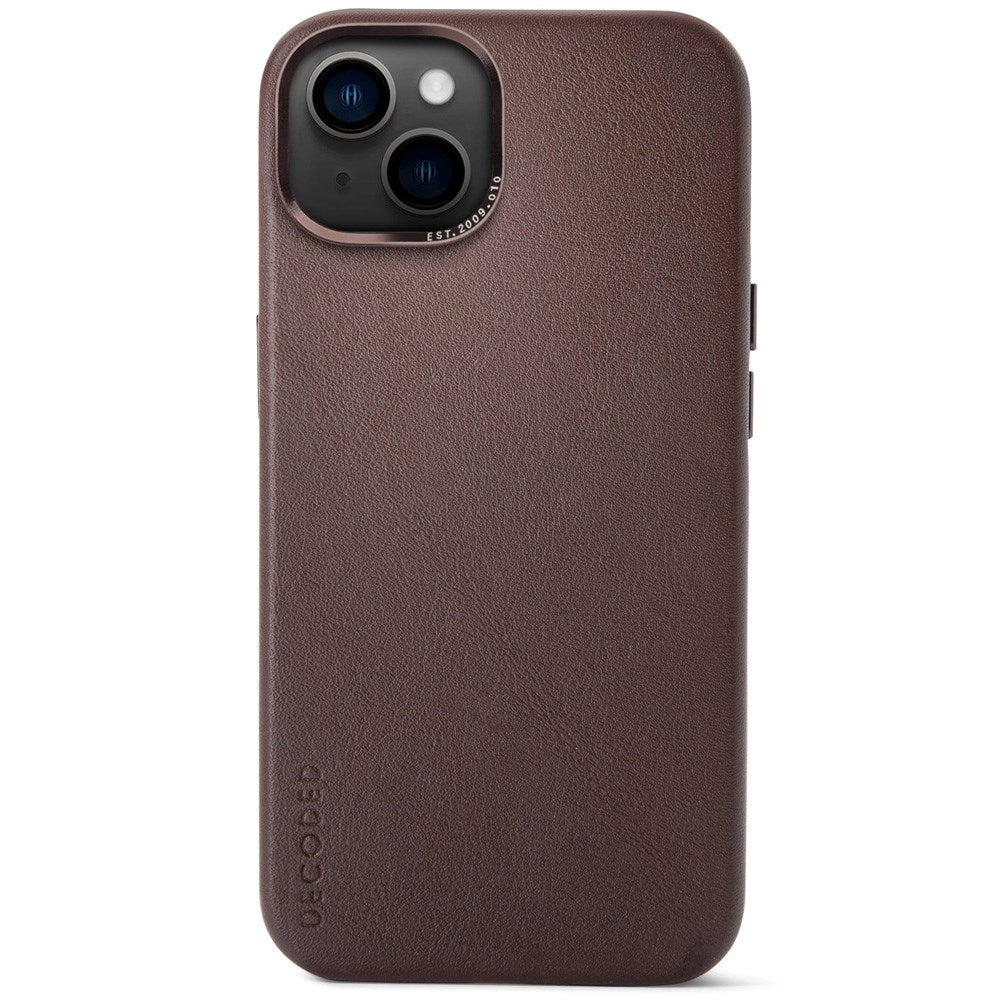 Decoded iPhone 13 Læder Bagside Cover - MagSafe Kompatibel - Brown