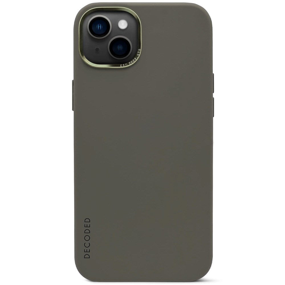 Decoded iPhone 13 AntiMicrobial Silikone Bagside Cover - MagSafe Kompatibel - Olive