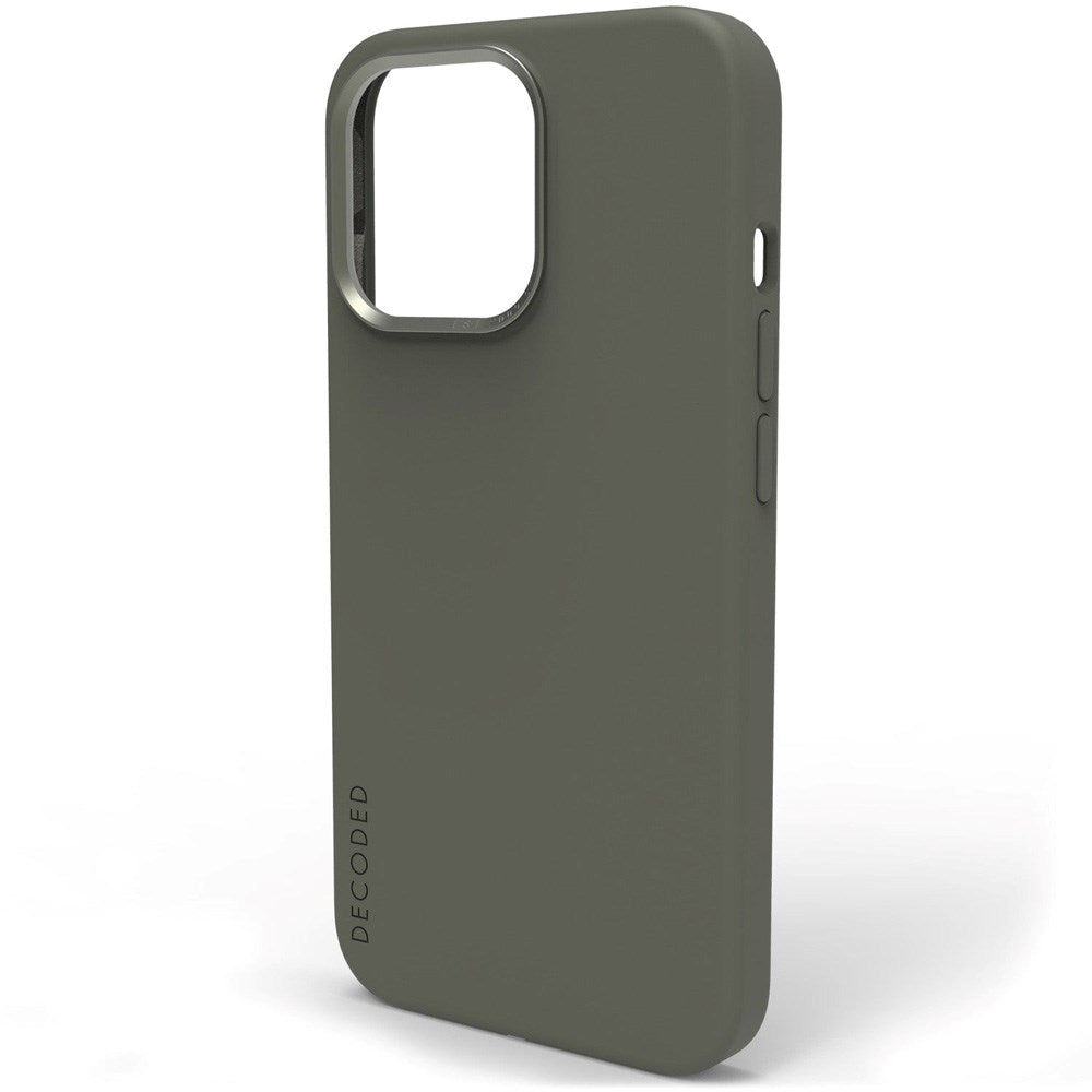 Decoded iPhone 13 Pro AntiMicrobial Silikone Bagside Cover - MagSafe Kompatibel - Olive