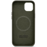 Decoded iPhone 14 AntiMicrobial Silikone Bagside Cover - MagSafe Kompatibel - Olive