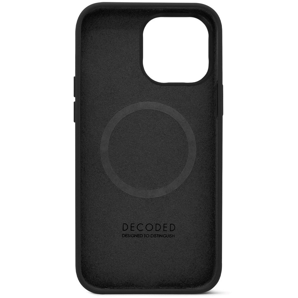 Decoded iPhone 14 Pro AntiMicrobial Silikone Bagside Cover - MagSafe Kompatibel - Charcoal