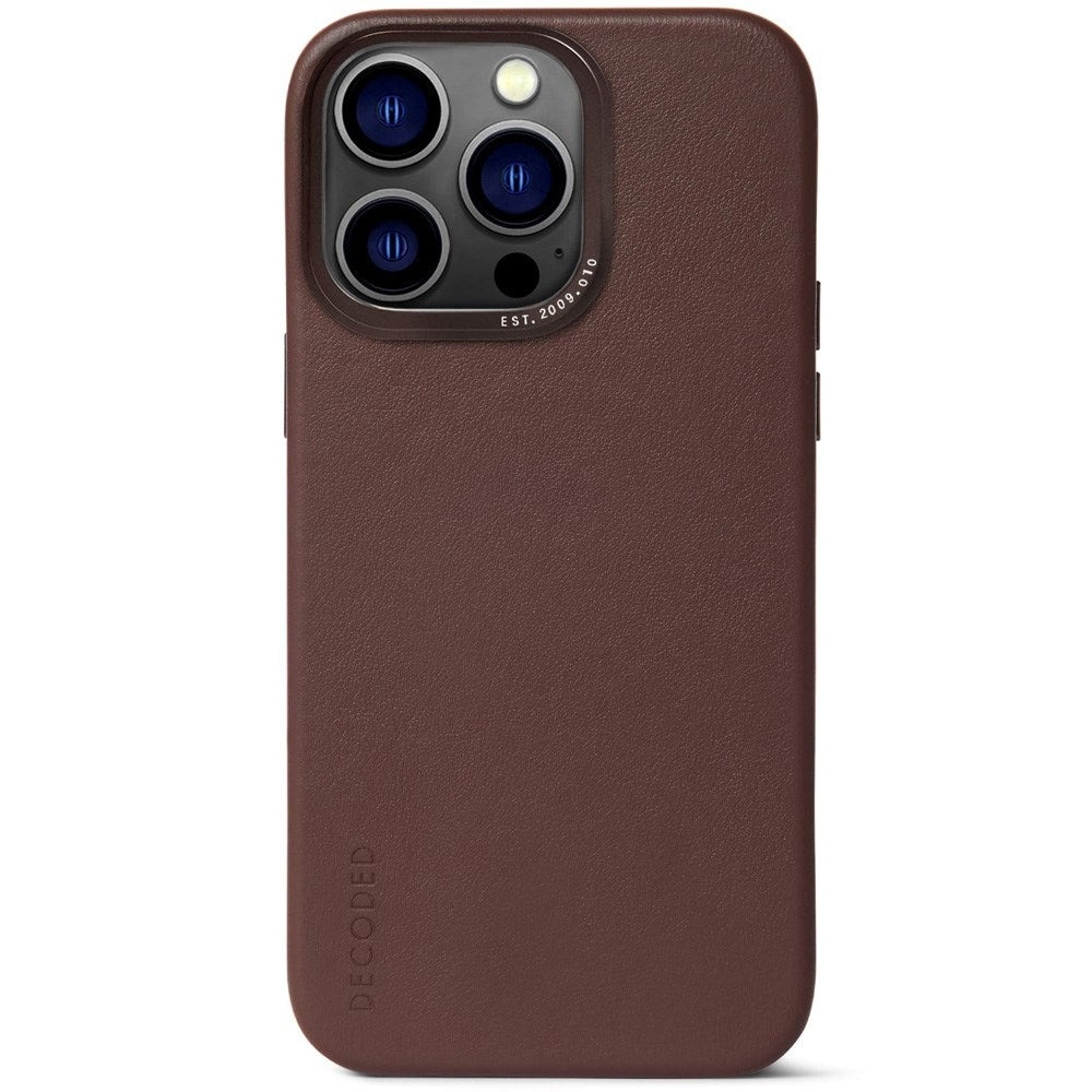 Decoded iPhone 14 Pro Læder Bagside Cover - MagSafe Kompatibel - Brown