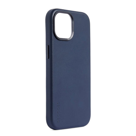 Decoded iPhone 15 Læder Bagside Cover - MagSafe Kompatibel - True Navy