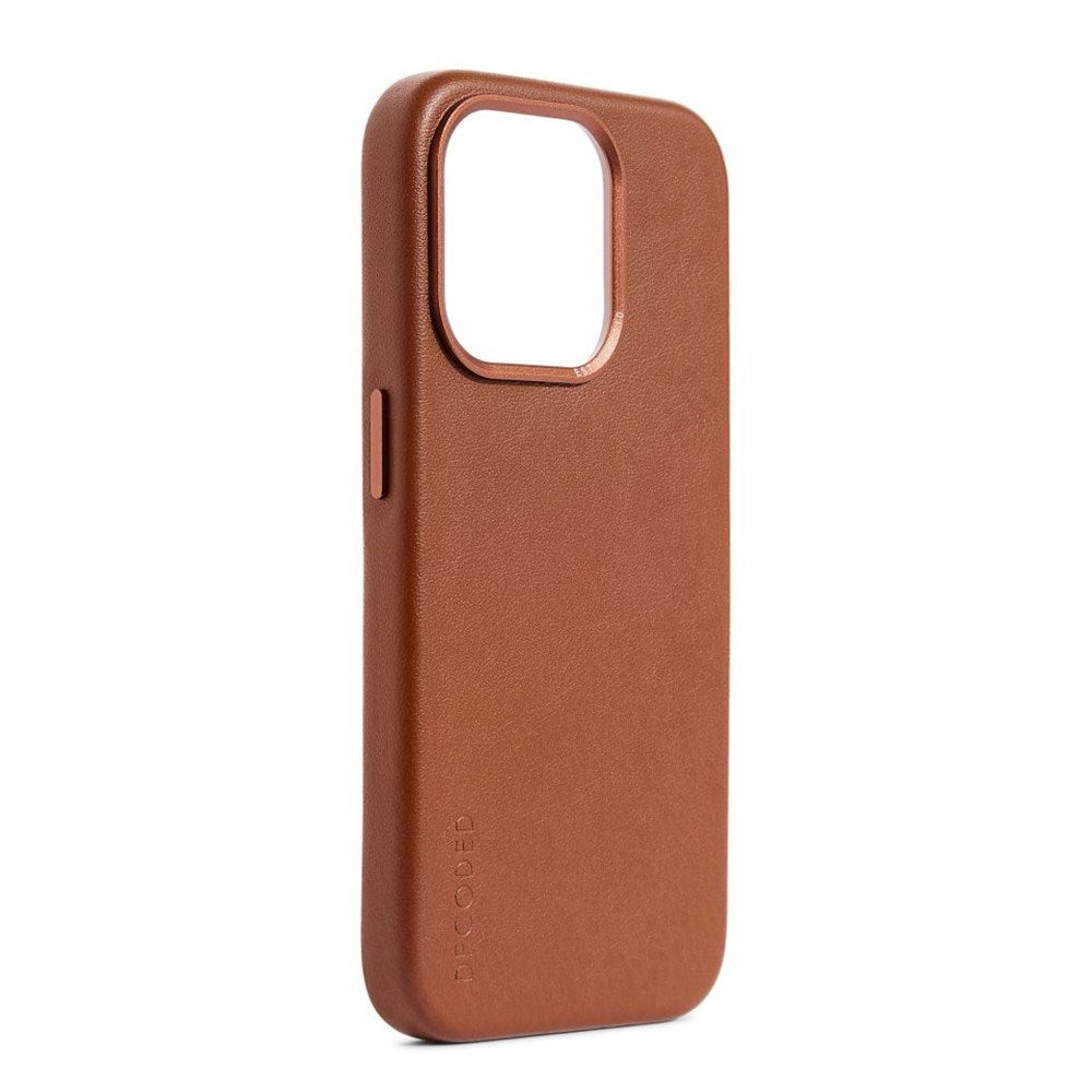 Decoded iPhone 15 Pro Max Læder Bagside Cover - MagSafe Kompatibel - Tan