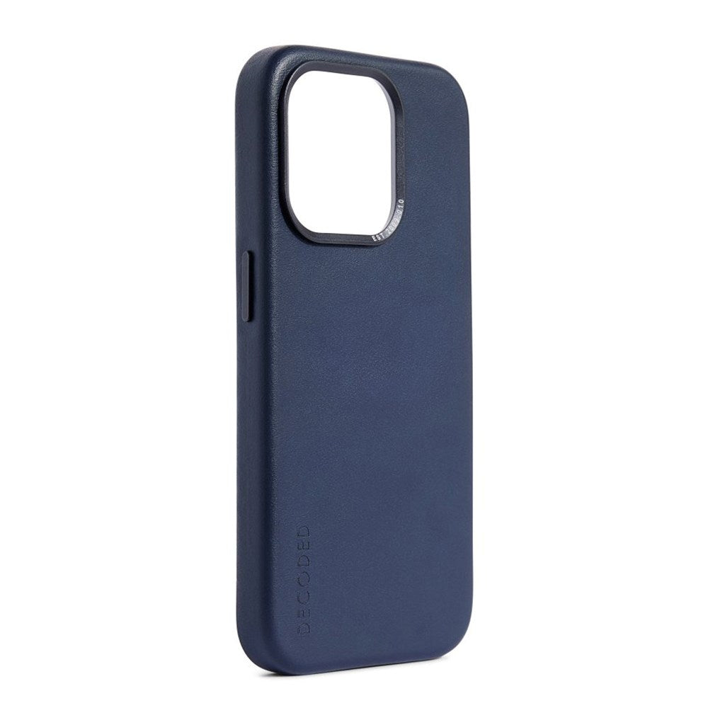 Decoded iPhone 15 Pro Max Læder Bagside Cover - MagSafe Kompatibel - True Navy