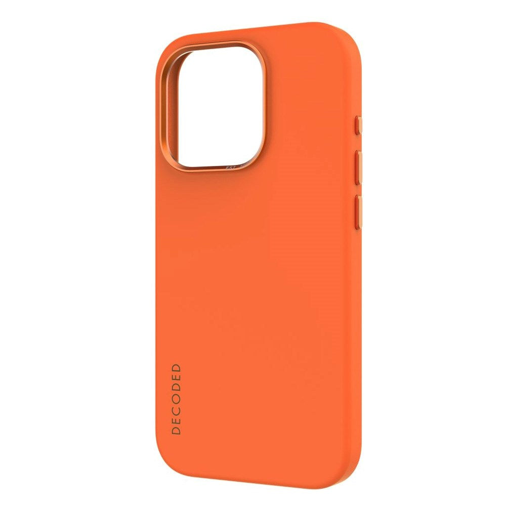 Decoded iPhone 15 Pro AntiMicrobial Silikone Bagside Cover - MagSafe Kompatibel - Apricot