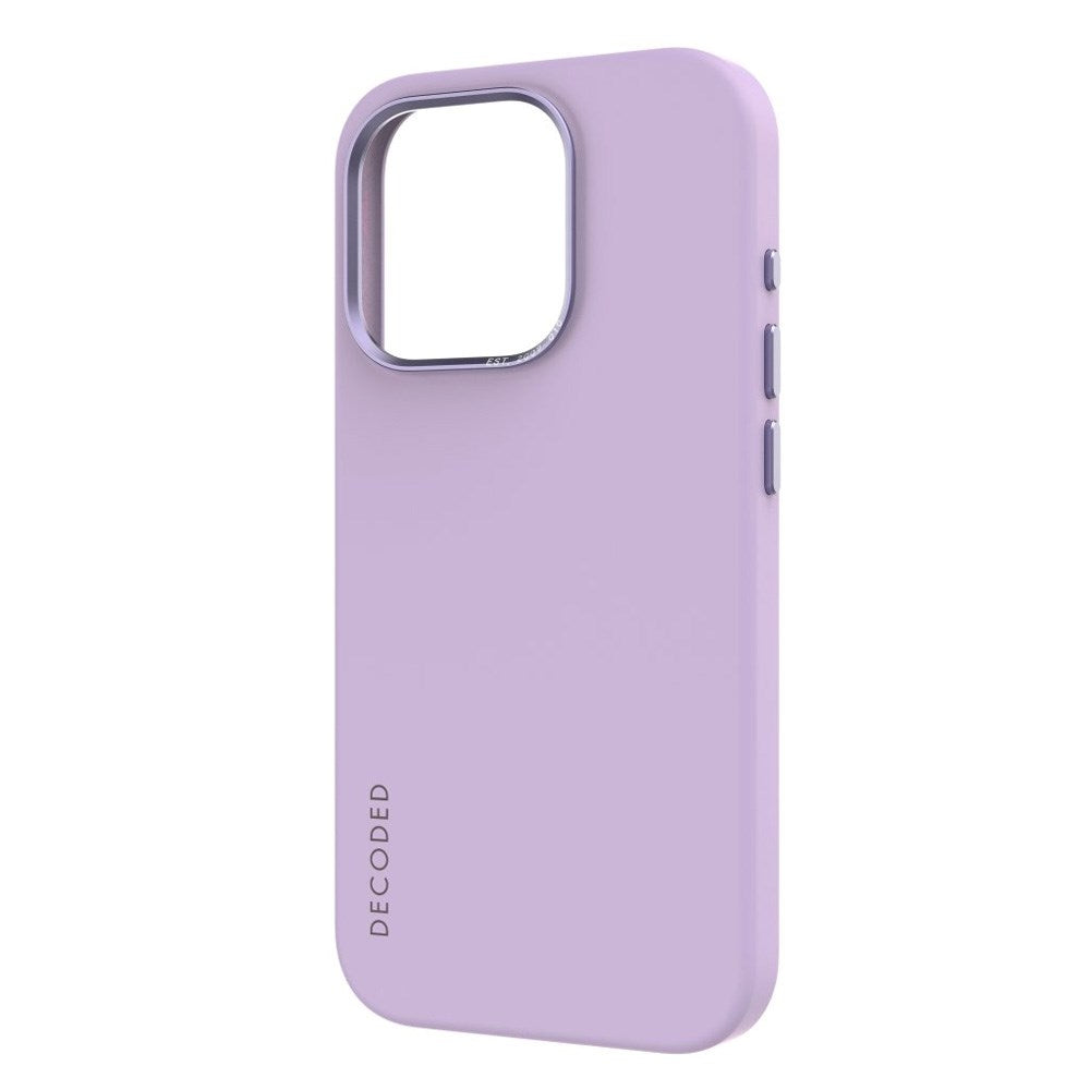 Decoded iPhone 15 Pro AntiMicrobial Silikone Bagside Cover - MagSafe Kompatibel - Lavender