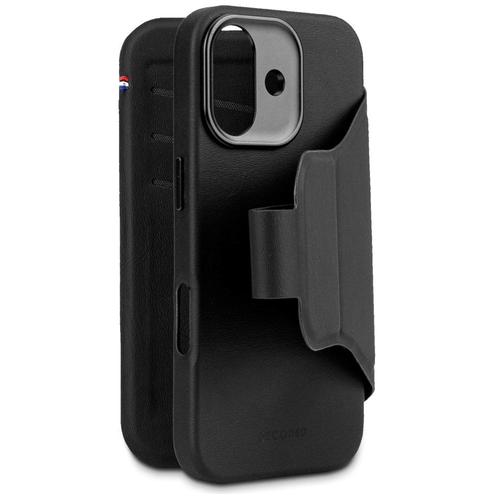 iPhone 17 - Decoded Wallet Silikone Cover - MagSafe Kompatibel - Phantom Black