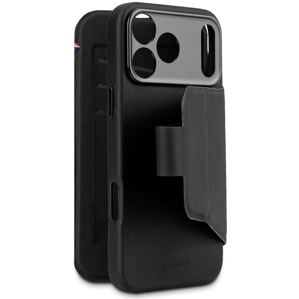 iPhone 17 Pro Max - Decoded Wallet Silikone Cover - MagSafe Kompatibel - Phantom Black