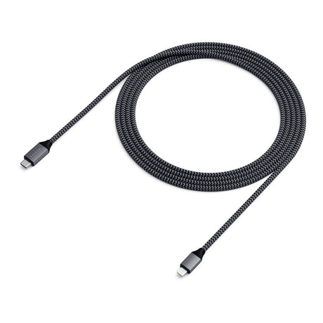 Satechi USB-C Til Lightning Kabel 1.8m. Space Grey