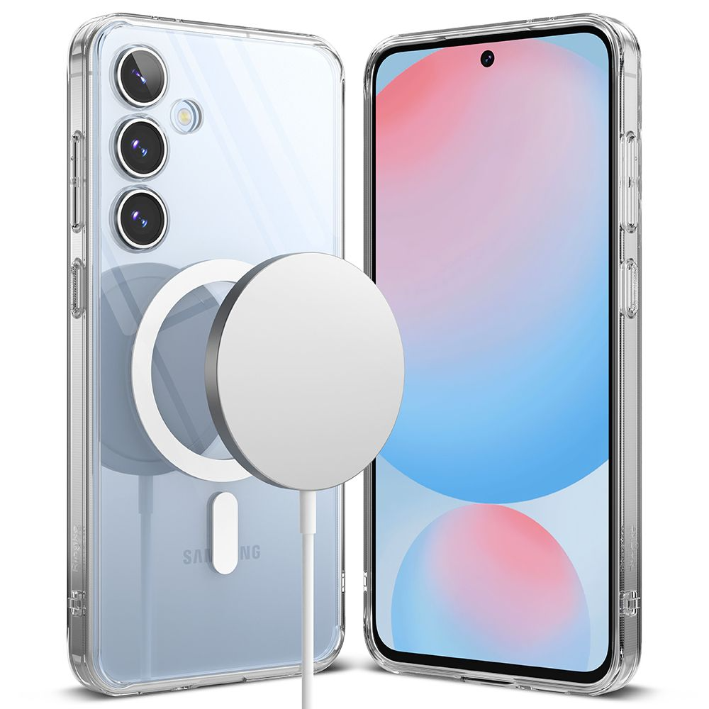 Ringke Fusion Fleksibelt Plastik Cover - Samsung Galaxy S24 FE - MagSafe Kompatibel - Gennemsigtig