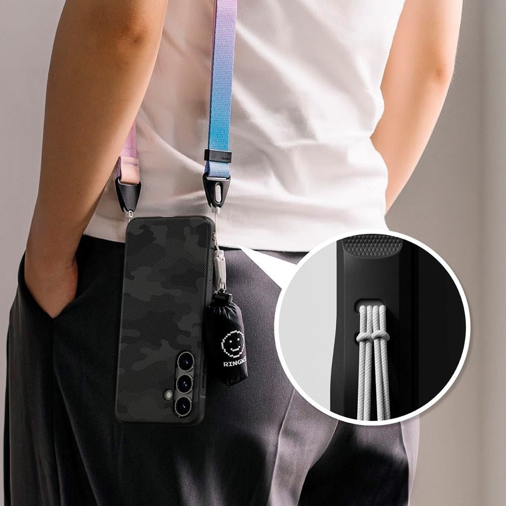 Ringke Onyx Plastik Cover - Samsung Galaxy S25 - Sort Camouflage