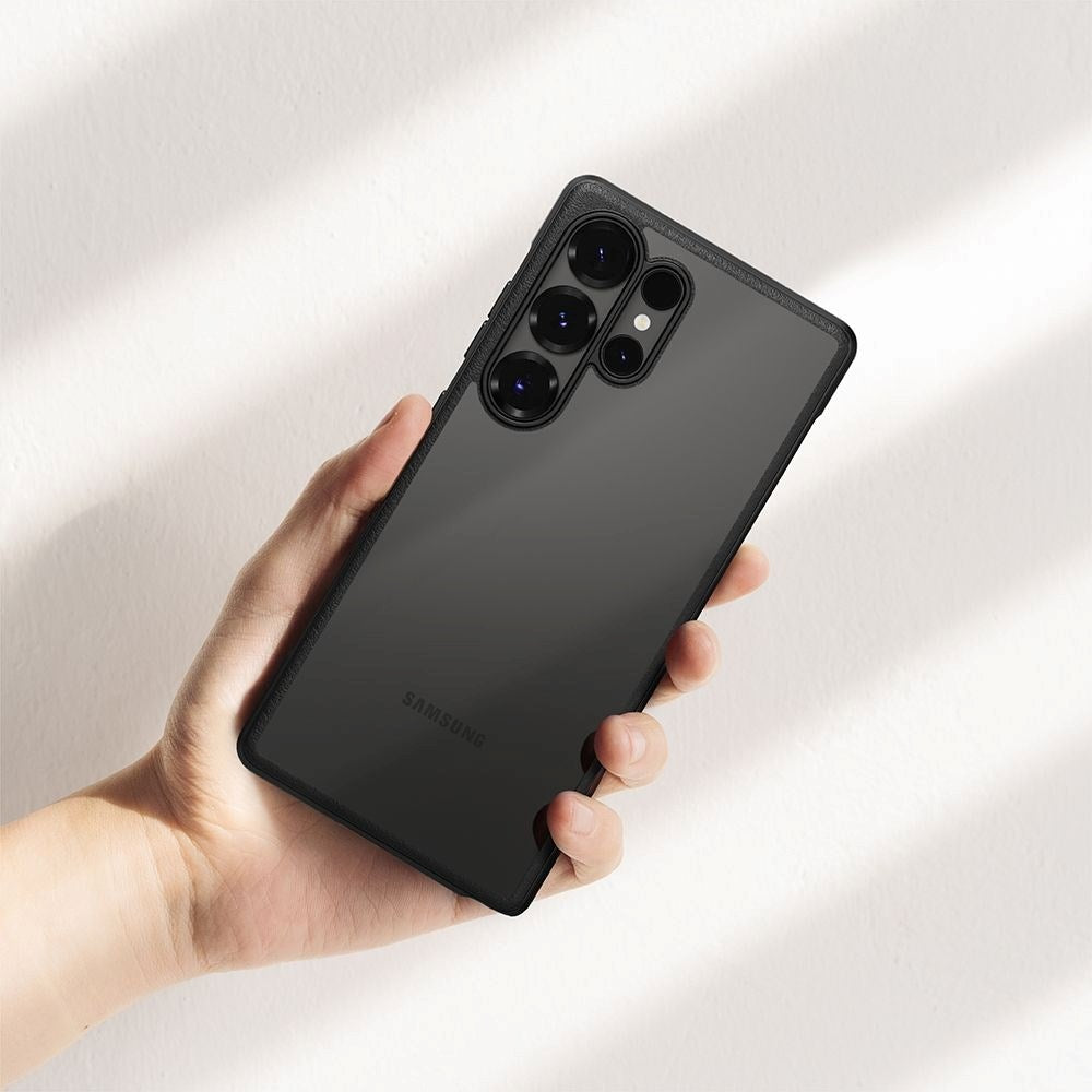 Ringke Fusion Bold Samsung Galaxy S25 Ultra Hybrid Cover - Gennemsigtig / Sort