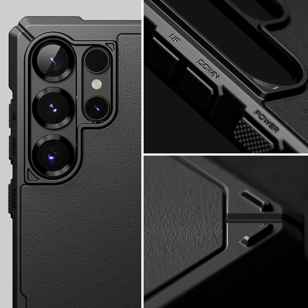 Ringke Rugged Gear Plastik Cover - Samsung Galaxy S25 Ultra - Sort