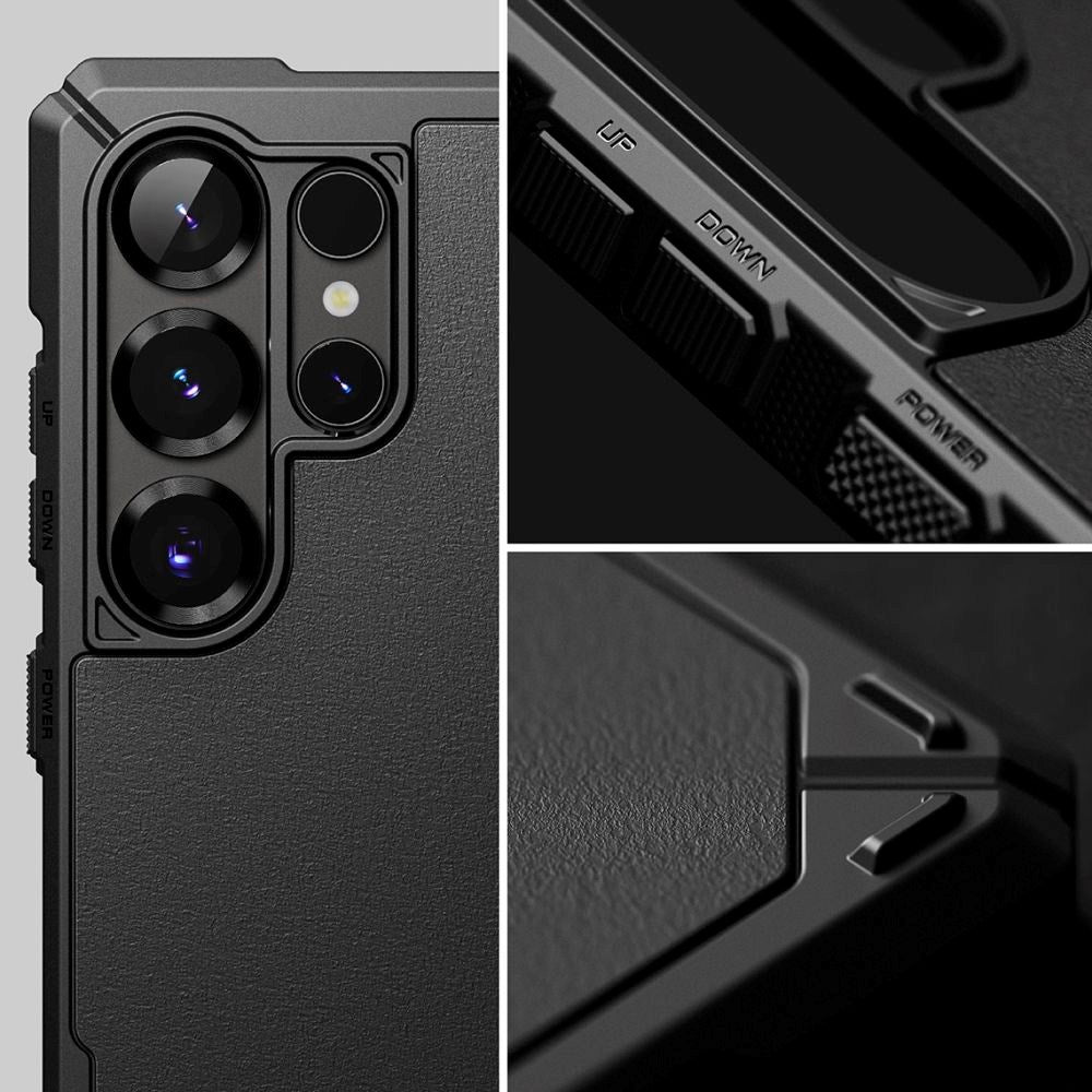 Ringke Rugged Gear Plastik Cover - Samsung Galaxy S25 Ultra - MagSafe Kompatibel - Sort