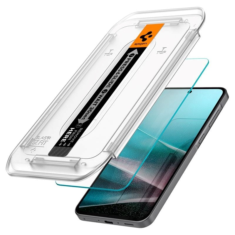 Spigen EZ Fit Glas tR Skærmbeskyttelse - Samsung Galaxy A37/A36 (5G) - 2 stk - Case Friendly - Gennemsigtig