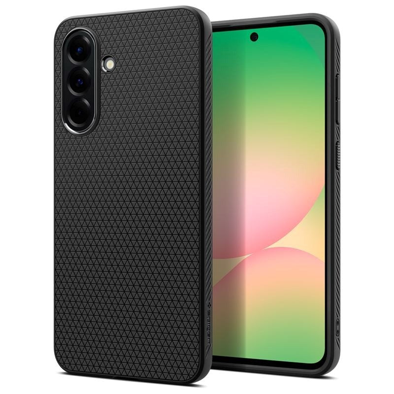 Spigen - Liquid Air Fleksibelt Plastik Cover - Samsung Galaxy A56 (5G) - Mat Sort