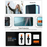 Samsung Galaxy S25 / S24 Spigen Glass tR EZ Fit HD Skærmglas - Privacy - 2 stk - Gennemsigtig
