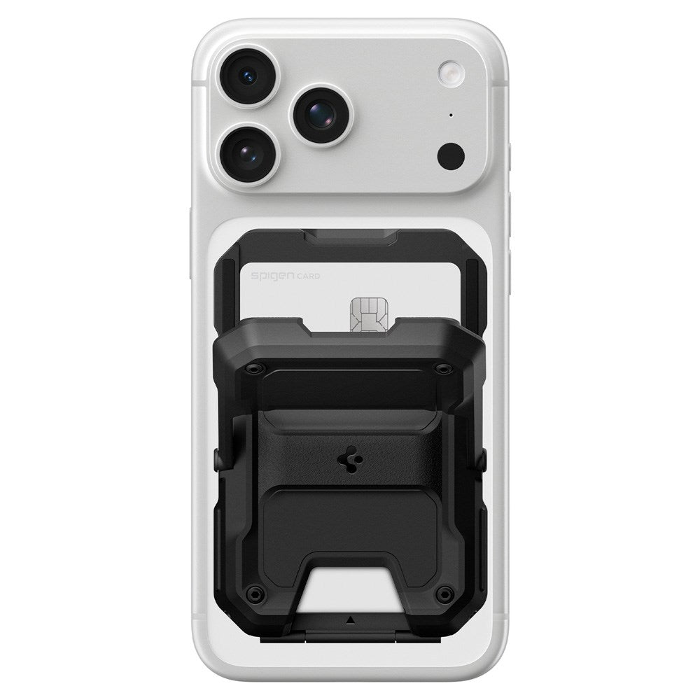 Spigen Tough Armor Pro Wallet Kortholder - MagSafe Kompatibel - Sort